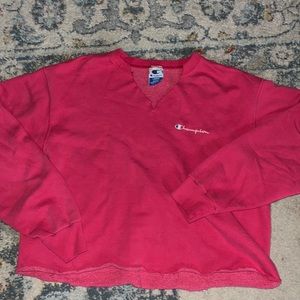 Womens cropped Champion sweatshirt
